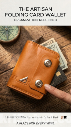 Titan Accordion Card Wallet for Men - Genuine Leather